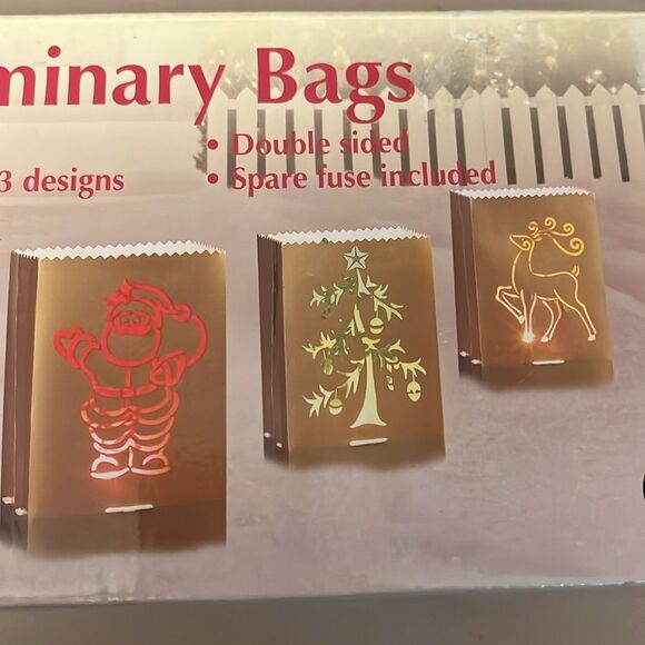 🎄 Set of 5 Holiday Luminary Bags – NIB - Picture 3 of 5